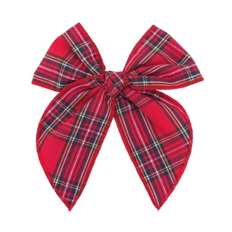 فيونكة كاروهات احمر