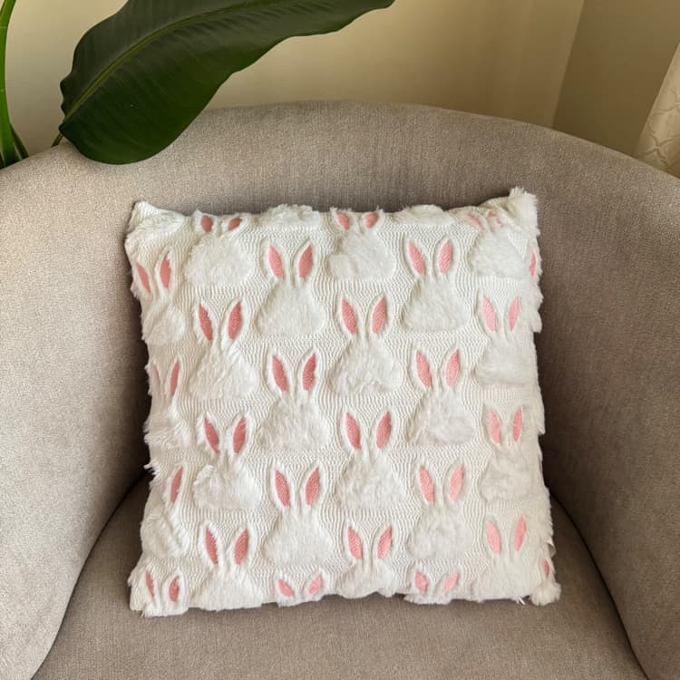 كوشة الارانب ابيض ووردي